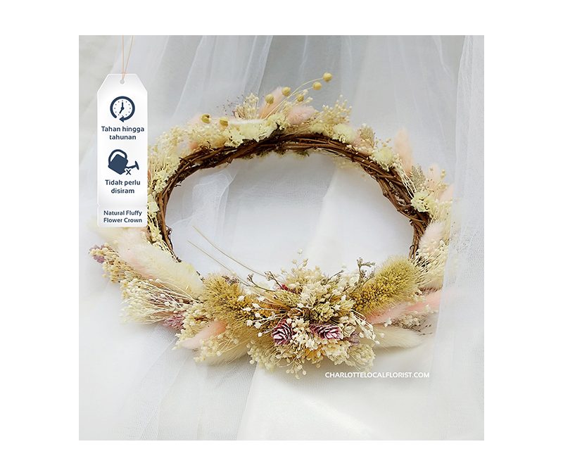 Natural Fluffy – Headpiece (Back)
